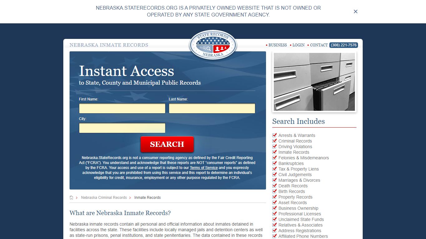 Nebraska Inmate Records | StateRecords.org