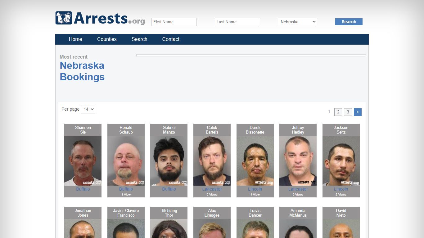 Nebraska Arrests and Inmate Search